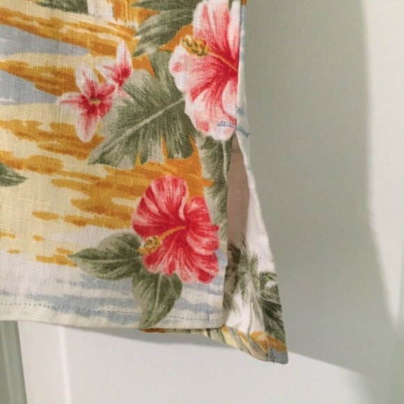 Vintage Lauren Linen Hawaian Women's Shirt Blouse - Picture 2 of 6
